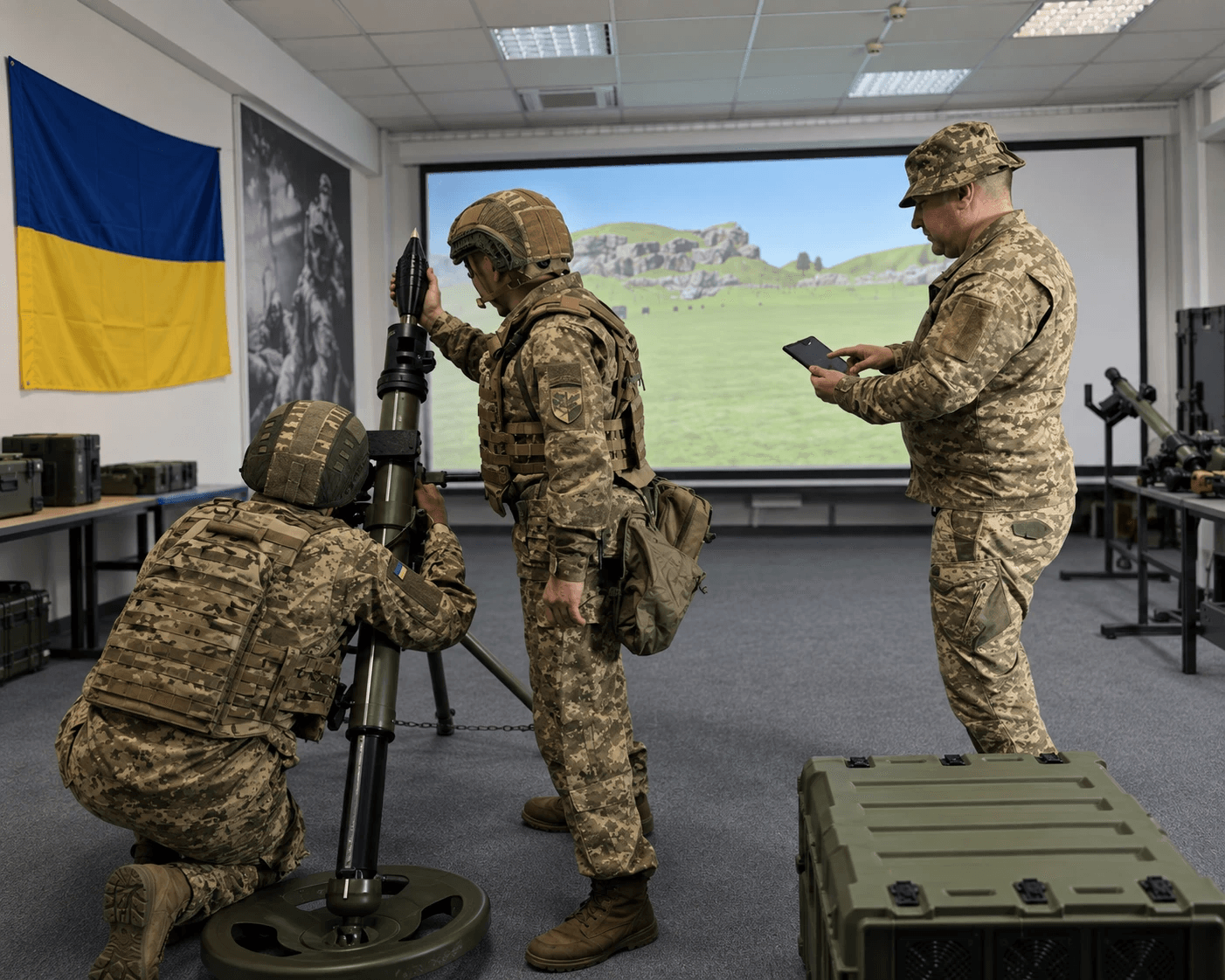 Тренажер мінометної обслуги